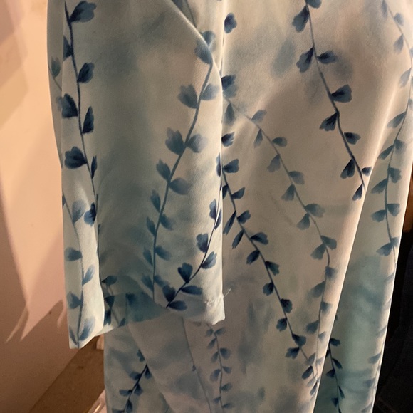 Vintage Fitting Image Floral top size 18/20 shoulder pads & cloth covered button - Picture 4 of 10